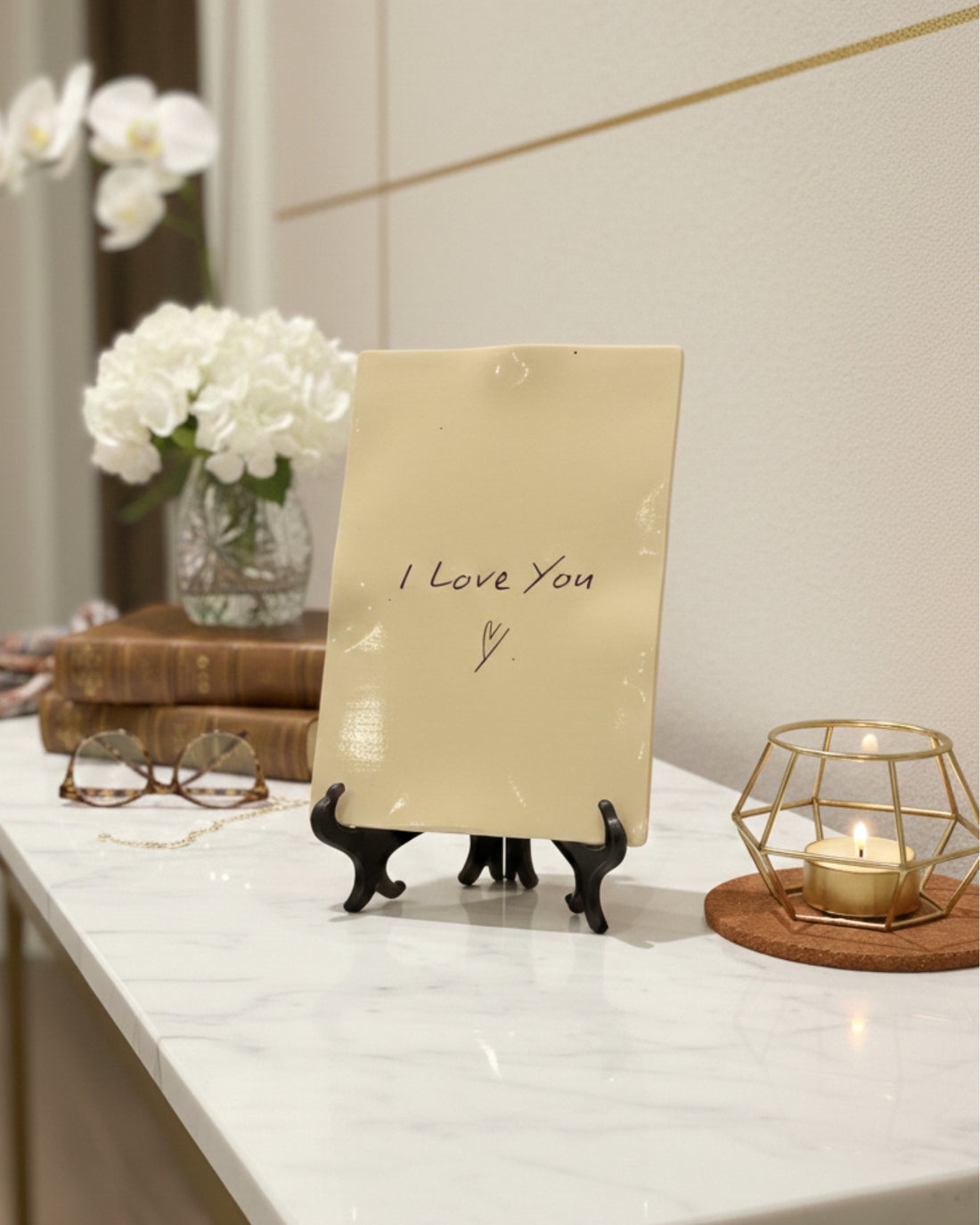 "I Love You" Eternal Ceramic Note